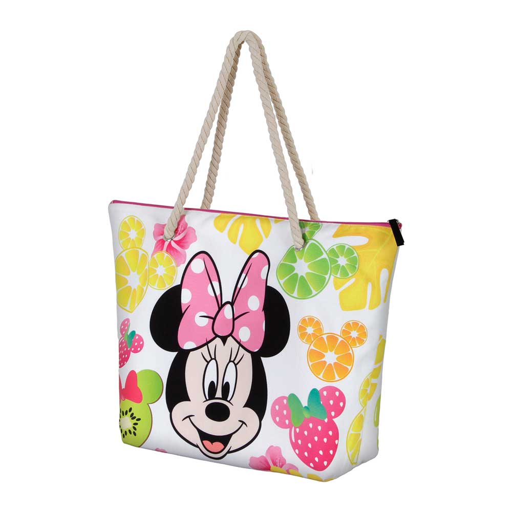 Disney Minnie Mouse Fruits-Soleil Beach Bag, Multicolour