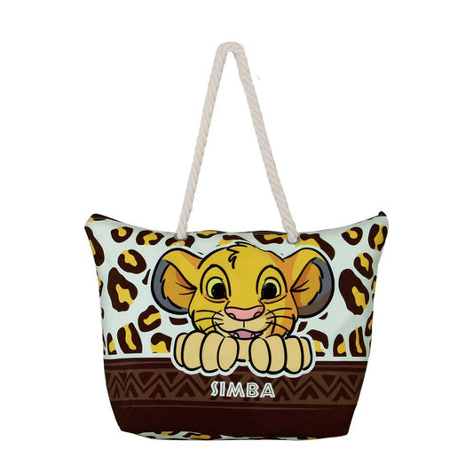 Disney Il Re Leone Sunset-Borsa da Spiaggia Soleil, Bianco