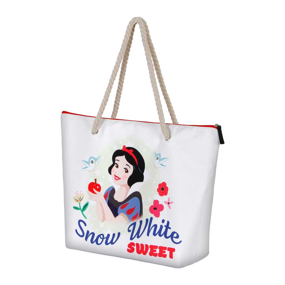Disney Biancaneve Sweet-Borsa da Spiaggia Soleil, Bianco
