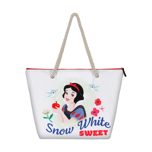 Disney Biancaneve Sweet-Borsa da Spiaggia Soleil, Bianco