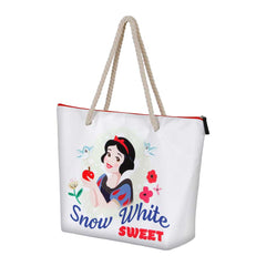 Disney Biancaneve Sweet-Borsa da Spiaggia Soleil, Bianco