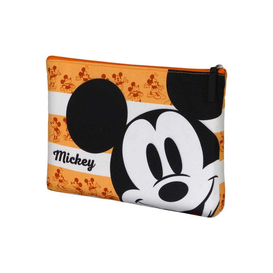 Disney Topolino Orange-Borsa da Toilette Pochette Soleil, Arancione