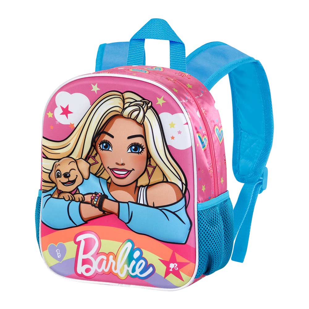Barbie Rainbow-Small 3D Backpack, Pink