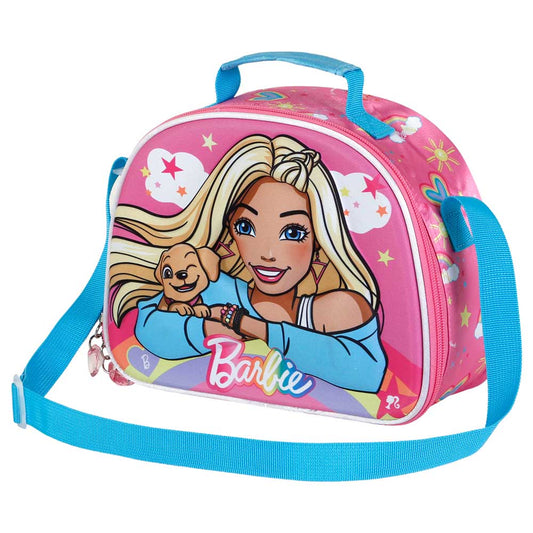 Barbie Rainbow-3D Lunch Bag, Pink