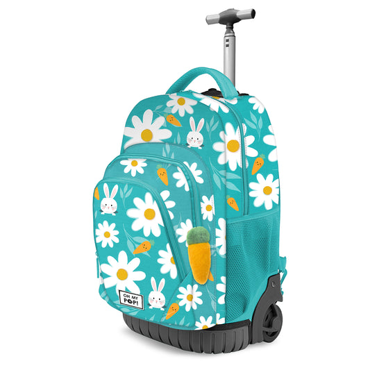 Oh My Pop Blooming-Trolley Backpack GTS FAN, Turquoise