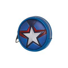Marvel Captain America Courage-Porte-monnaie Cookie, Bleu