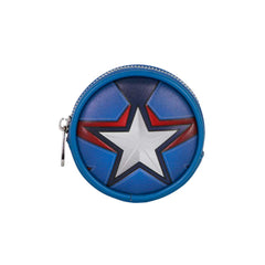 Marvel Captain America Courage-Porte-monnaie Cookie, Bleu