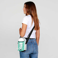Oh My Pop Mint-Sneakers Bag, Turquoise