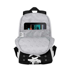 Oh My Pop Black-Sneakers Backpack, Black