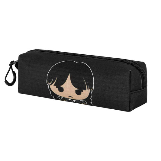Wednesday Cute-FAN Square Pencil Case 2.2, Grey