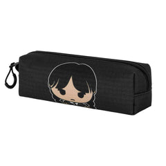 Wednesday Cute-FAN Square Pencil Case 2.2, Grey
