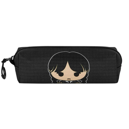 Wednesday Cute-FAN Square Pencil Case 2.2, Grey