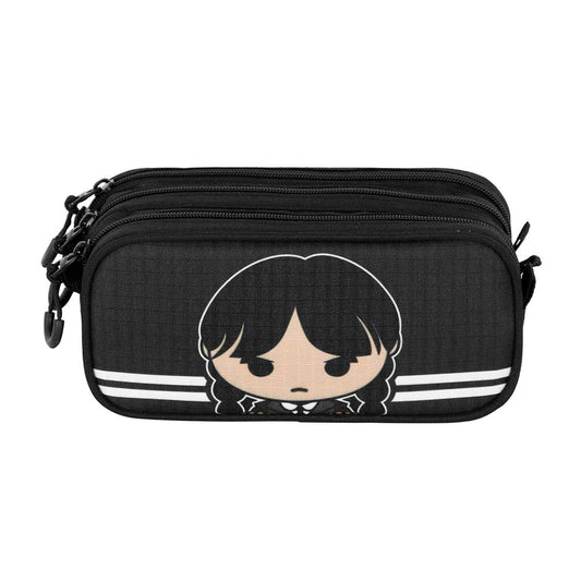 Wednesday Cute-FAN Trick Pencil Case 2.2, Grey