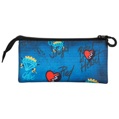 Disney The Descendants Wickedly-Wickedly - Triple Pencil Case, Multicolor