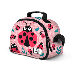 Oh My Pop Ladybug-Snack Bag Thermal Lunch Bag, Pink