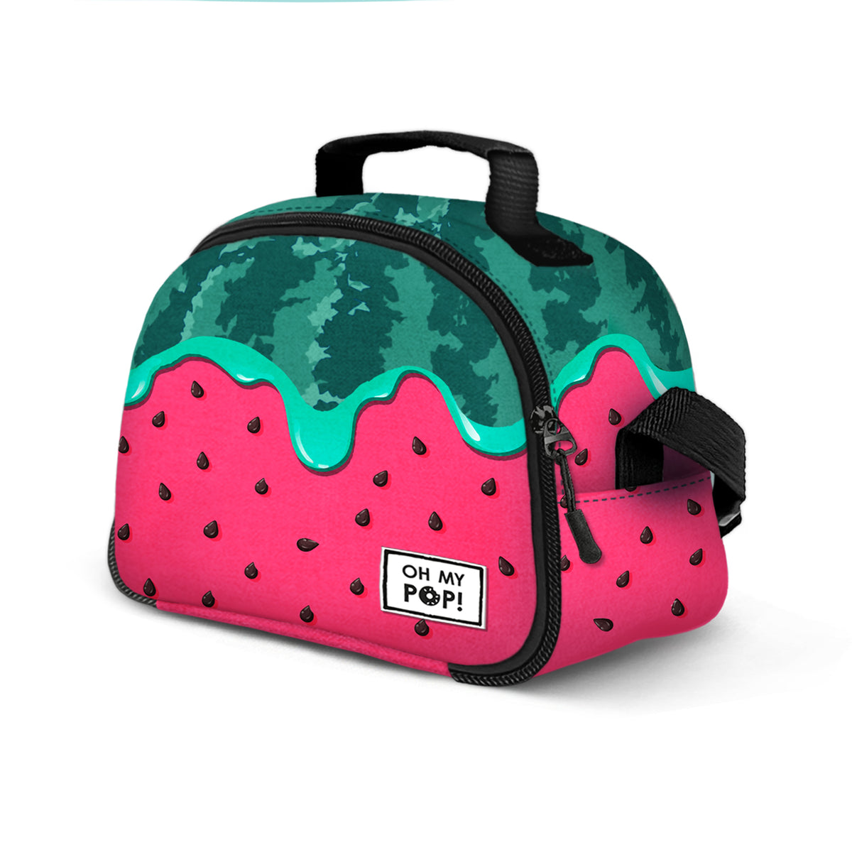 Oh My Pop Melty Melon-Melon Lunch Bag Thermal Lunch Bag, Green