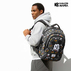Disney Mickey Mouse Looks-Mochila Running PLUS, Negro