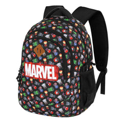 Marvel Los Vengadores Chibi-Mochila Running PLUS, Negro