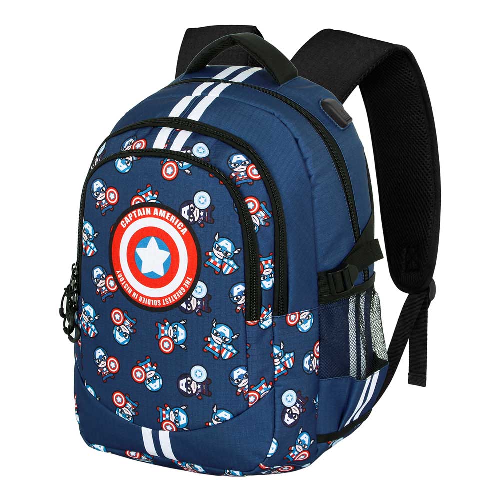 Marvel Captain America -Zaino Running PLUS, Blu