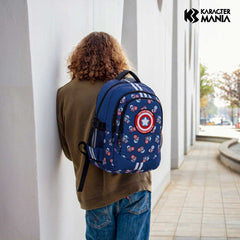 Marvel Captain America -PLUS Running Backpack, Blue