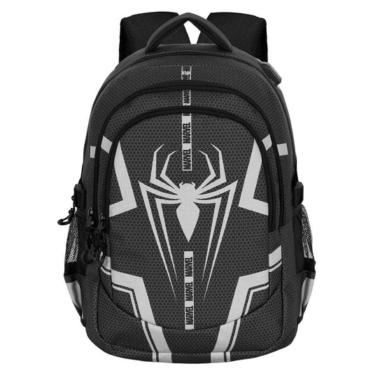 Marvel Spiderman Town-Mochila Running PLUS, Negro