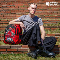 Marvel Deadpool Bad-Mochila Running PLUS, Rojo