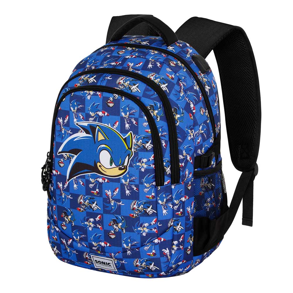 Sonic The Hedgehog - SEGA Action-Mochila Running PLUS, Azul