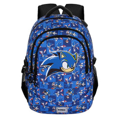 Sonic The Hedgehog - SEGA Action-Mochila Running PLUS, Azul