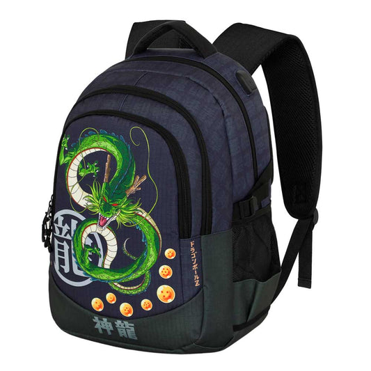 Dragon Ball (Bola de Dragón) Shenron-Mochila Running PLUS, Azul Oscuro