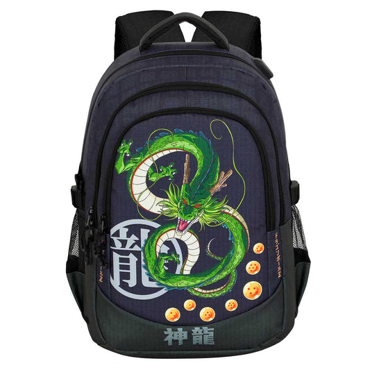 Dragon Ball (Bola de Dragón) Shenron-Mochila Running PLUS, Azul Oscuro