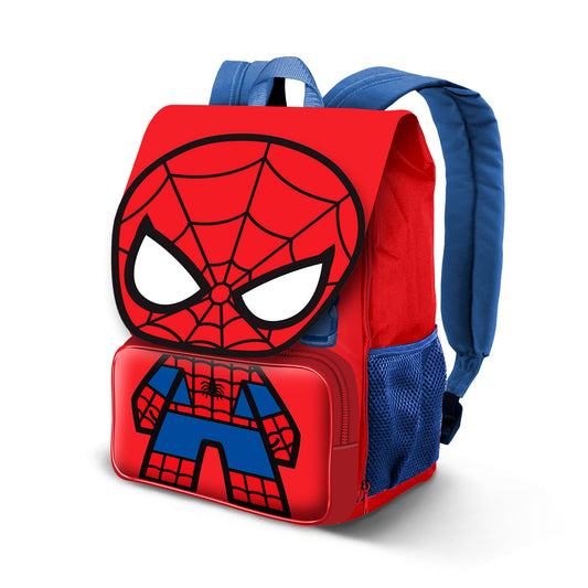 Marvel Spiderman Glide-Mochila Pequeña Expandible EXP, Rojo