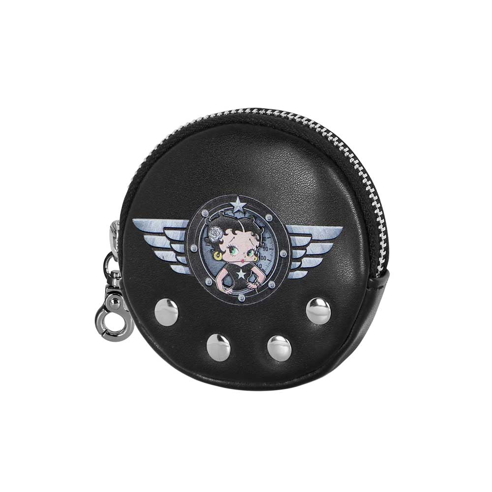 Betty Boop Motor Love-Cookie Coin Purse, Black