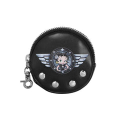 Betty Boop Motor Love-Cookie Coin Purse, Black