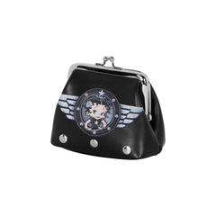 Betty Boop Motor Love-Clip Coin Purse, Black