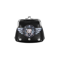 Betty Boop Motor Love-Clip Coin Purse, Black
