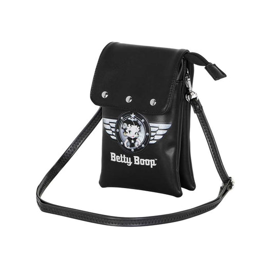 Betty Boop Motor Love-Mobile Phone Bag, Black