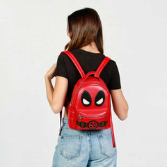 Marvel Deadpool Chibi-Mochila Heady, Rojo