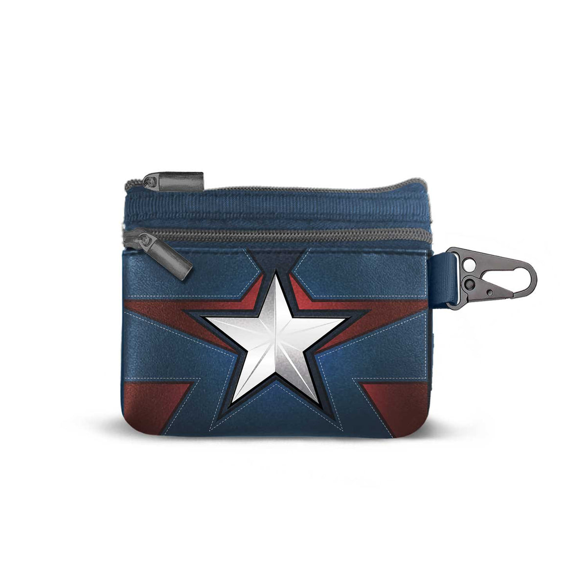 Marvel Capitán América Star-Monedero Slim PU, Azul