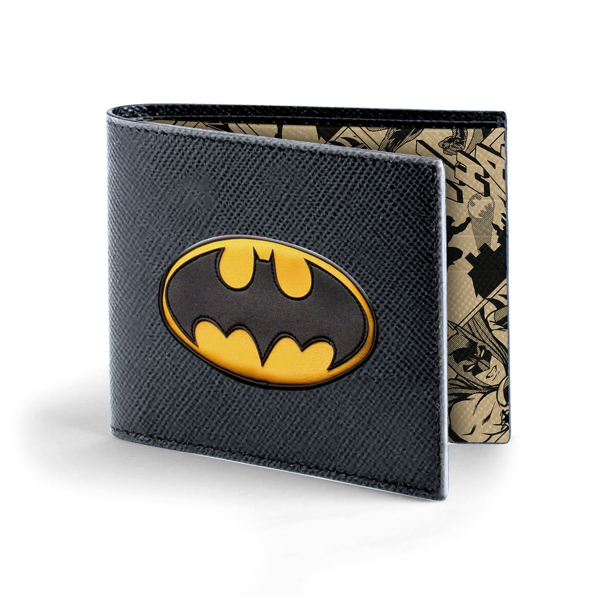 DC Comics Batman Batsignal-Men's Wallet, Black
