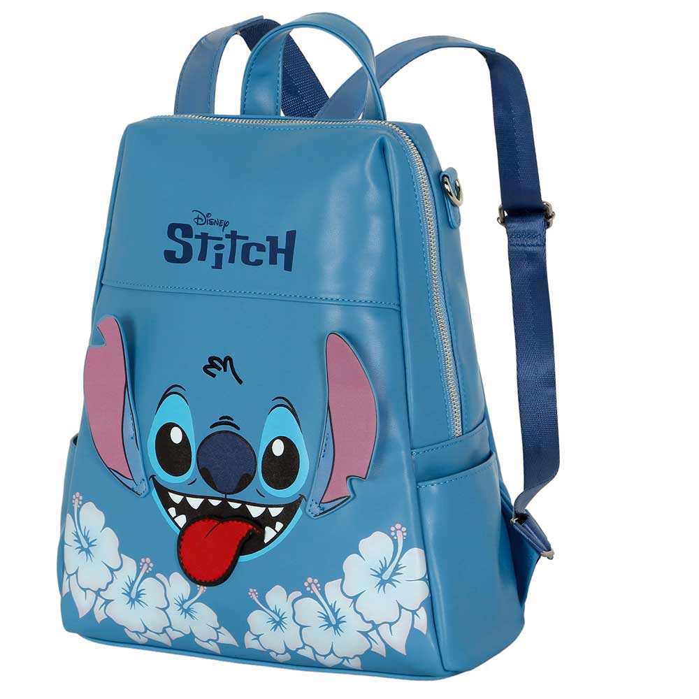 Disney Lilo and Stitch Tongue-Shield Backpack, Blue