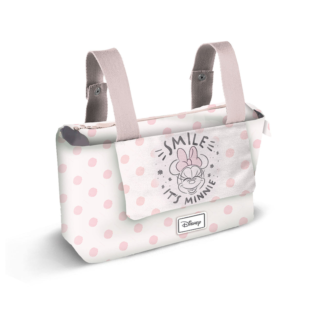 Disney Minnie Mouse Dear-Borsa Organizer per Passeggino Hamper Mommy, Salmone