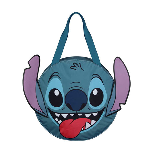 Disney Lilo e Stitch Face-Borsa da Spiaggia Jumbo, Blu