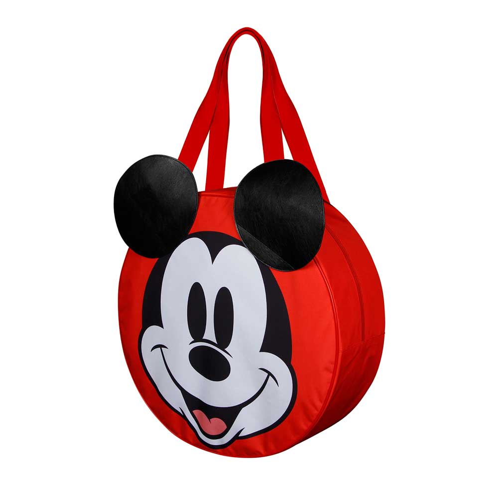 Disney Topolino Face-Borsa da Spiaggia Jumbo, Multicolore