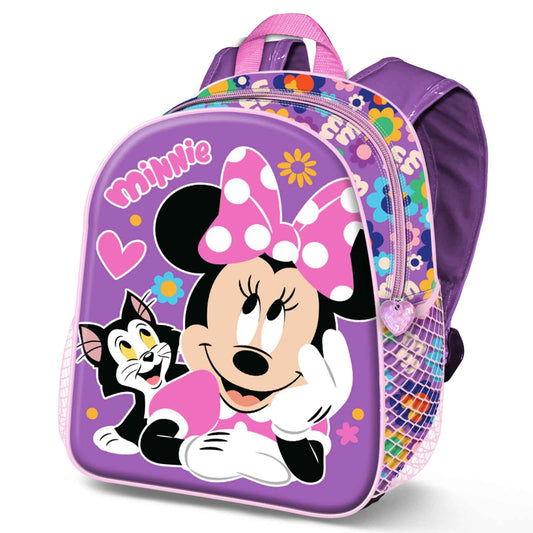 Disney Minnie Mouse Kitty-Mochila 3D Pequeña, Lila