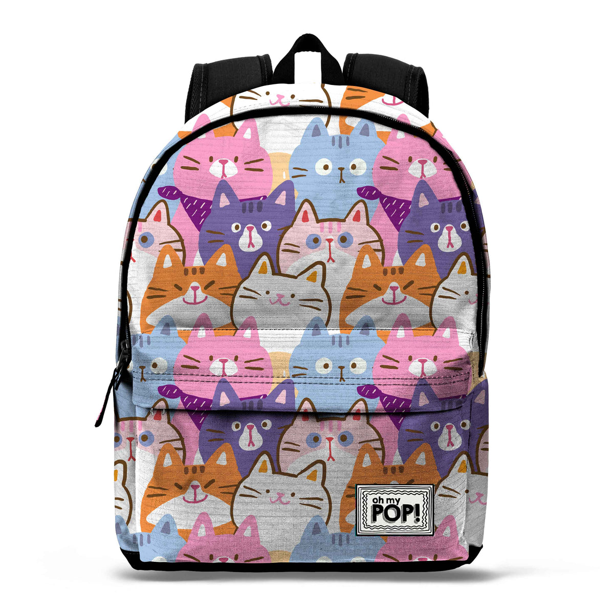 Oh My Pop Kittens-Backpack HS FAN 2.2, Multicolor