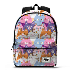 Oh My Pop Kittens-Backpack HS FAN 2.2, Multicolor