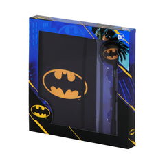 DC Comics Batman Batsignal-Caja Regalo con Diario y Bolígrafo Fashion, Negro