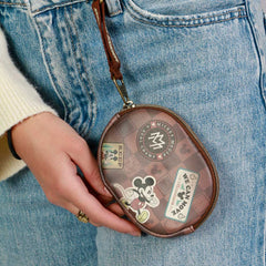 Disney Mickey Mouse Journey-Pill Coin Purse, Brown