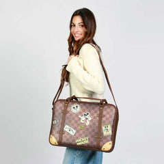 Disney Mickey Mouse Journey-Laptop Computer Bag, Brown