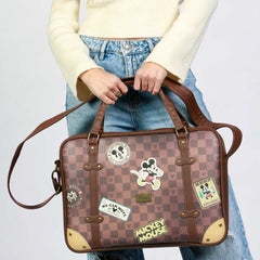 Disney Mickey Mouse Journey-Laptop Computer Bag, Brown
